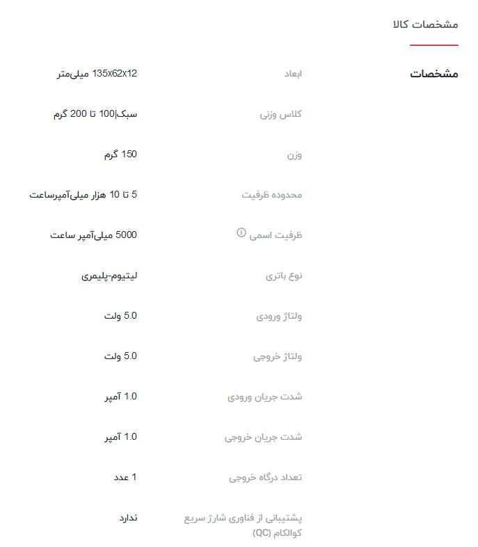 شارژر-همراه-شیائومی-مدل-GB4706-ظرفیت-5000-میلی-آمپر-ساعت